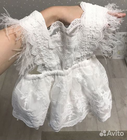 Нарядное платье - боди для девочки