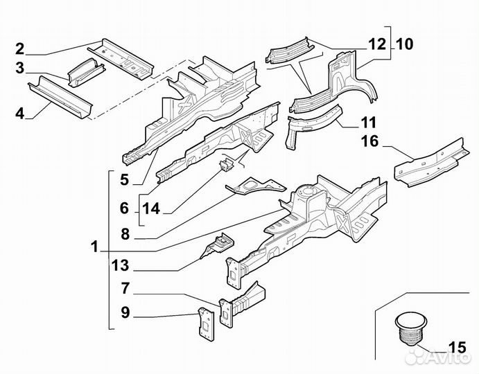 Панель переднего крыла fiat Ducato 250