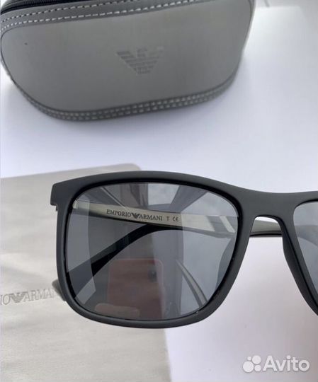 Очки emporio armani черные поляризационные