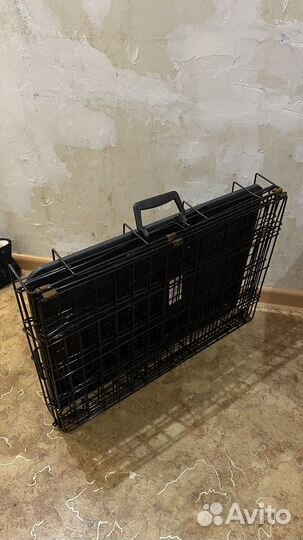Клетка для собак средних пород 63x46х50 см черная