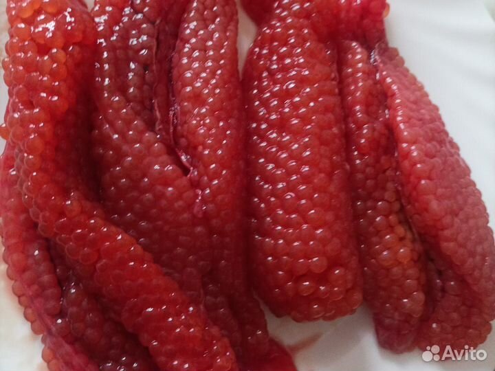 Икра красная горбуши в ястыках