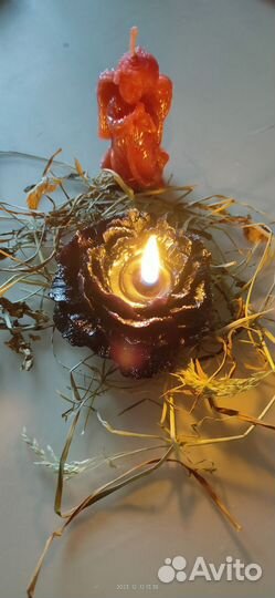 Свечи ручной работы из вощины