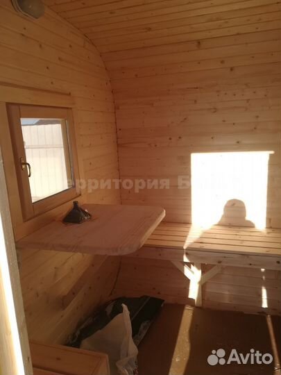 Баня квадро бочка 4м, полная комплектация