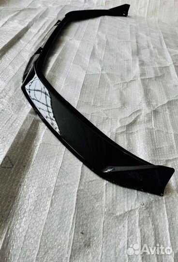 Сплиттер переднего бампера Шкода суперб