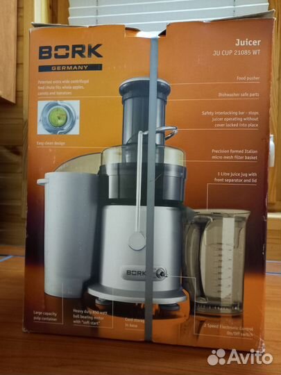 Соковыжималка bork Juicer ju cup 21085 wt