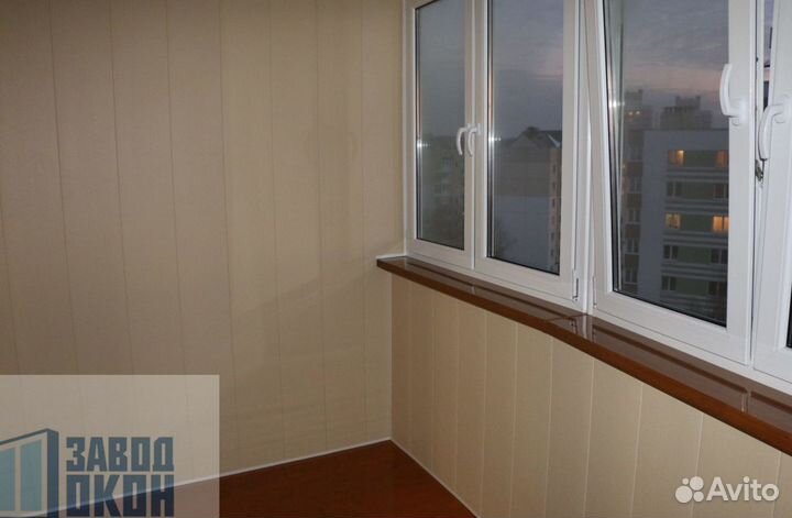 Остекление балконов. отделка балкона