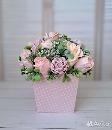 Букет цветов из мыла ручной работы на заказ