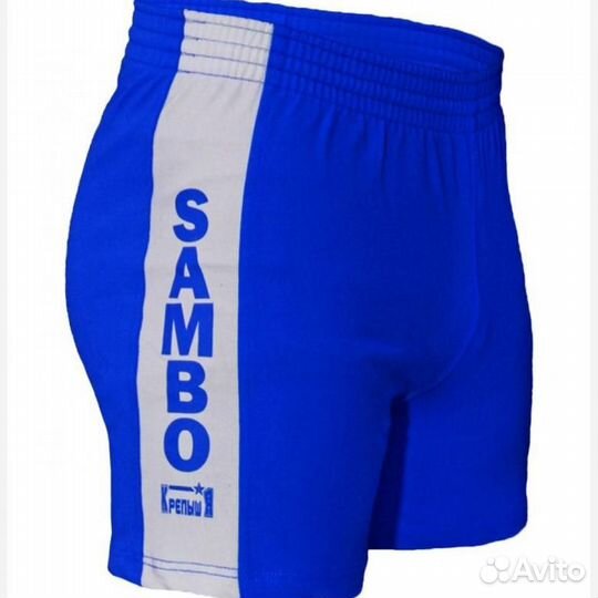 Шорты для самбо атака (36, Синий)