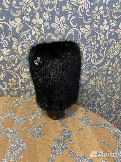 Шапка из натуральной норки