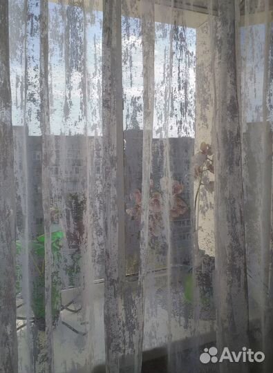 Тюль новая мрамор на отрез