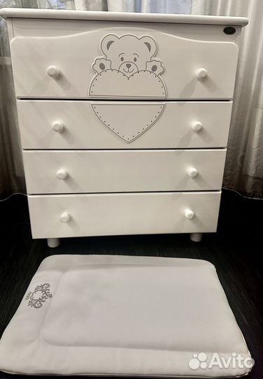 Комод детский белый Nuovita италия