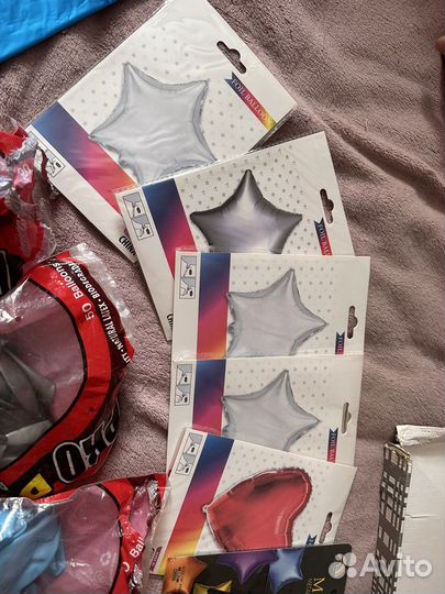 Воздушные шары фольга и латекс мешком