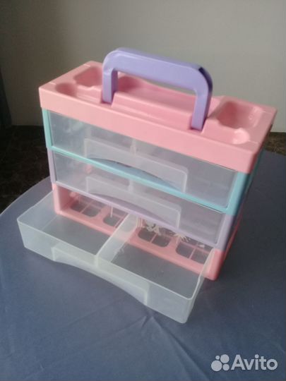 Контейнер органайзер для ватных дисков и палочек