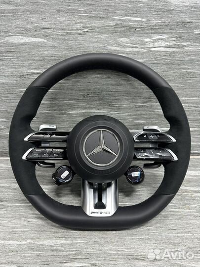 Новый руль алькантара AMG Mercedes W223 W213