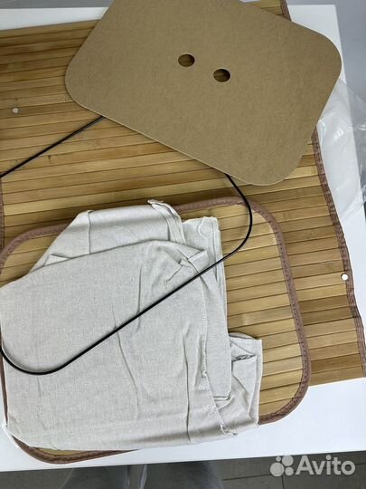 Бамбуковая корзина для белья