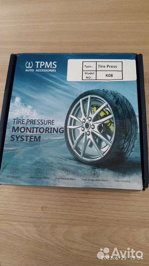 Внешние датчики давления шин 4 шт