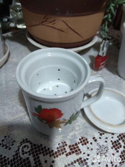 Кружка заварочная с крышкой