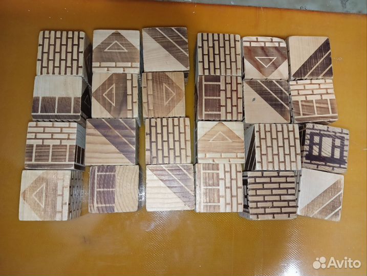 Кубики деревянные СССР