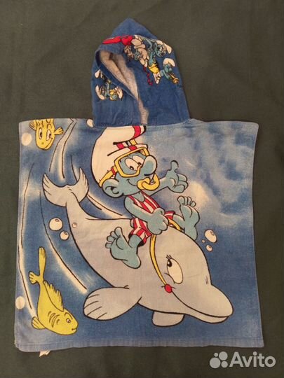 Полотенце-пончо детский