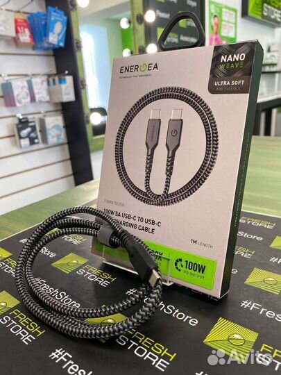 Кабель EnergEA Type-C/Type-C(3.1) 10Gbps