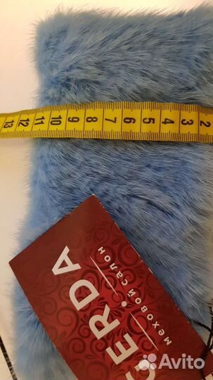 Новая. Повязка на голову из вязаной норки