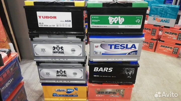 Аккумуляторы новые 100ah в ассортименте