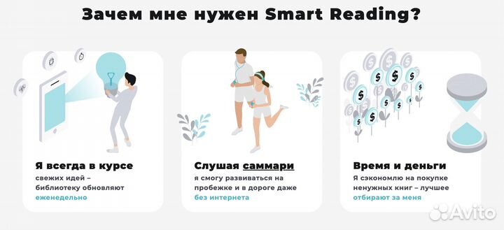 Подписка Smart Reading саммари 1 год Smartreading