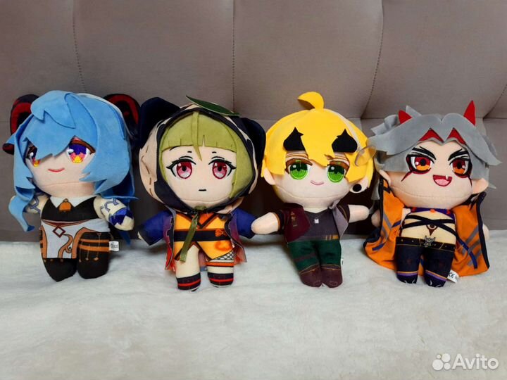 Дакимакуры и мягкие игрушки, аниме, геншин импакт