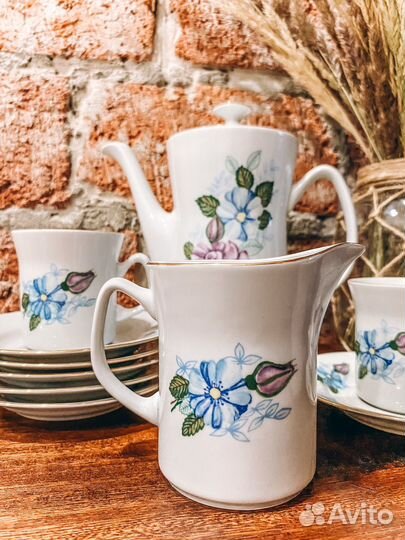 Фарфоровый кофейный сервиз Porselana