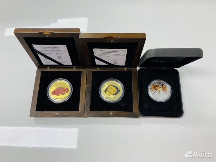 Серебряные монеты Рыбы