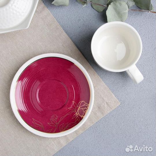 Кофейная пара «Милой бабушке», 140 мл