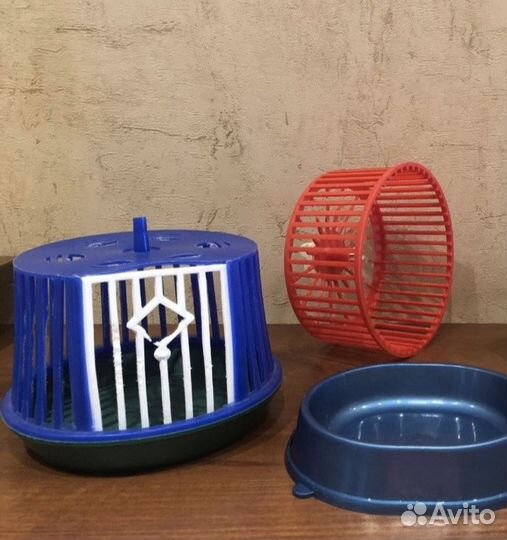 Клетка-переноска для мелких грызунов, колесо в кле