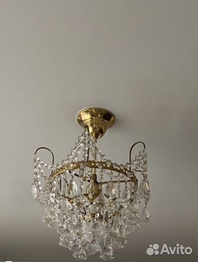 Люстра чешский хрусталь