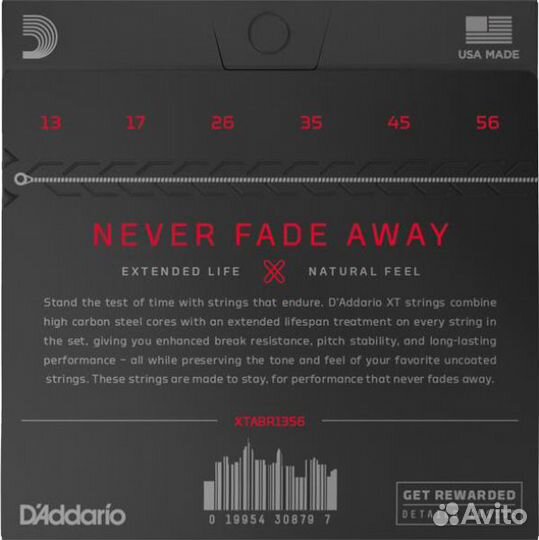 Струны для акустической гитары D'addario xtapb1356