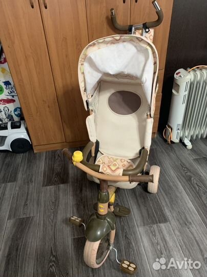 Велосипед коляска с ручкой