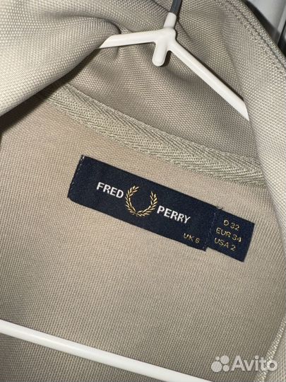 Укороченная зип худи Fred Perry, оригинал