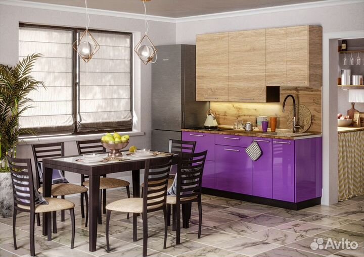 Кухня белый глянец