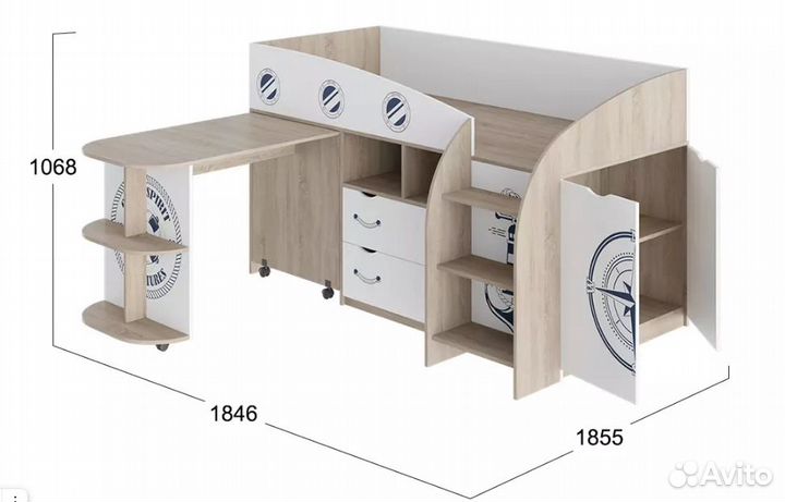 Кровать детская Немо