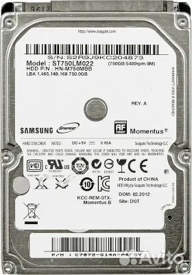 Жёсткий диск Samsung 750гб