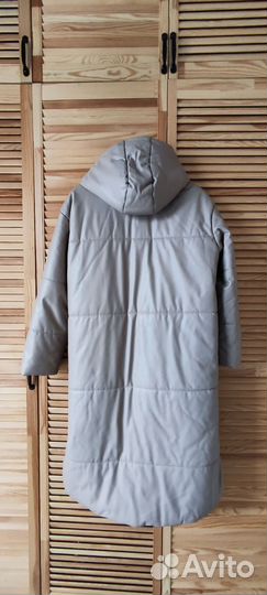 Пуховик женский длинный 46 48 размер