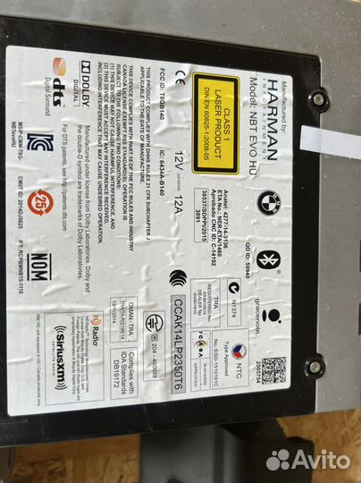 NBT EVO bmw f85 f86 x5 x6 2017 года