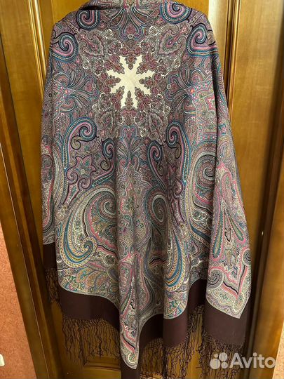 Павловопосадский платок шерсть 148