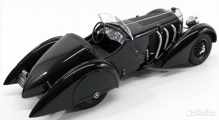 Mercedes SSK BMW 733i E23 1977 1/18 green grey