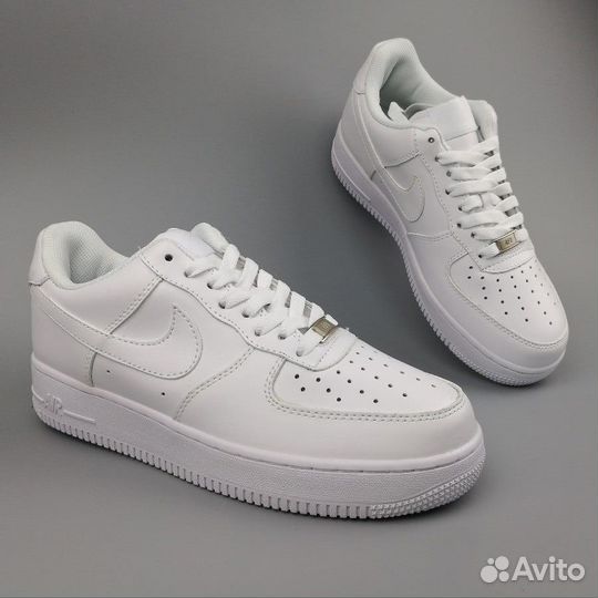 Кроссовки Nike Air force 1 белые все размеры 37-41