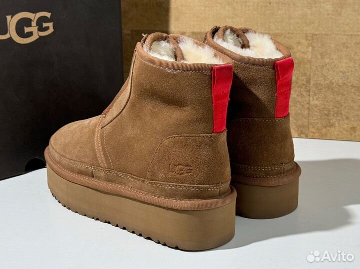 Ugg Neumel Platform Zip Chestnut