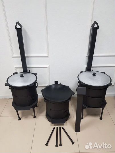 Казан Чугунный + Печь