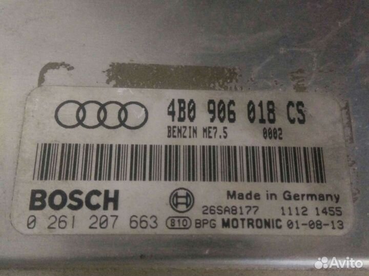 Блок управления двигателем 4b0906018