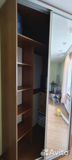 Шкаф купе угловой с зеркалом бу