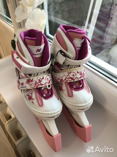 Коньки детские раздвижные nordway