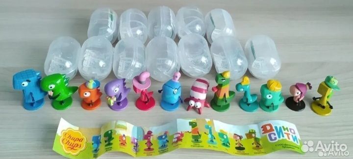 Коллекция Дино Сити из шоколадных шаров чупа-чупс